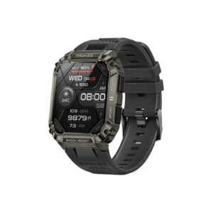 Promate IP67 Shock-Resist Smart Watch with FitnessTracker&BluetoothCalling.Large1.95"Display.Upto12Days Battery Life. Heart Rate/Step/Sleep Tracker. Black Colour. - NZ DEPOT