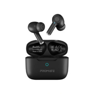 Promate PROPODS.BLK In-Ear HD Bluetooth Earbuds with Intellitouch and 400mAh Charging Case. - NZ DEPOT