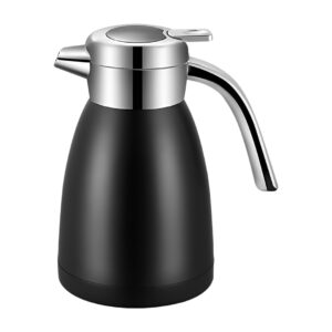 SOGA 1.2L Stainless Steel Kettle Insulated Vacuum Flask Water Coffee Jug Thermal Black, Home & Living, Kitchen Dining, Servingware, Other, ,  - NZ DEPOT 1