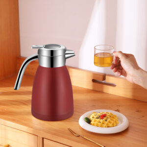 SOGA 1.2L Stainless Steel Kettle Insulated Vacuum Flask Water Coffee Jug Thermal Red, Home & Living, Kitchen Dining, Servingware, Other, ,  - NZ DEPOT 2