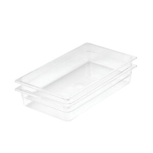 SOGA 100mm Clear Gastronorm GN Pan 1/1 Food Tray Storage Bundle of 2, Home & Living, Kitchen & Dining, Bakeware, Baking Trays, ,  - NZ DEPOT 1