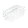 SOGA 100mm Clear Gastronorm GN Pan 1/1 Food Tray Storage Bundle of 4, Home & Living>Kitchen & Dining>Bakeware>Baking Trays, , , , ,  - NZ DEPOT 1