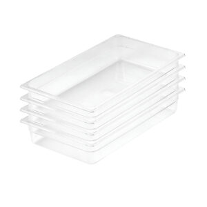 SOGA 100mm Clear Gastronorm GN Pan 1/1 Food Tray Storage Bundle of 4, Home & Living, Kitchen & Dining, Bakeware, Baking Trays, ,  - NZ DEPOT 1