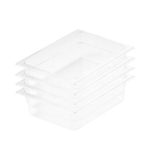 SOGA 100mm Clear Gastronorm GN Pan 1/2 Food Tray Storage Bundle of 4, Home & Living, Kitchen & Dining, Bakeware, Baking Trays, ,  - NZ DEPOT 1