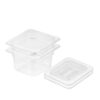 SOGA 100mm Clear Gastronorm GN Pan 1/6 Food Tray Storage Bundle of 2 with Lid, Home & Living>Kitchen & Dining>Bakeware>Baking Trays, , , , ,  - NZ DEPOT 1