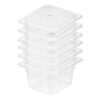 SOGA 100mm Clear Gastronorm GN Pan 1/6 Food Tray Storage Bundle of 6, Home & Living>Kitchen & Dining>Bakeware>Baking Trays, , , , ,  - NZ DEPOT 1