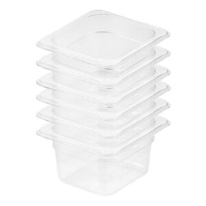 SOGA 100mm Clear Gastronorm GN Pan 1/6 Food Tray Storage Bundle of 6, Home & Living, Kitchen & Dining, Bakeware, Baking Trays, ,  - NZ DEPOT 1