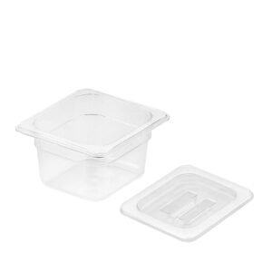 SOGA 100mm Clear Gastronorm GN Pan 1/6 Food Tray Storage with Lid, Home & Living, Kitchen & Dining, Bakeware, Baking Trays, ,  - NZ DEPOT 1