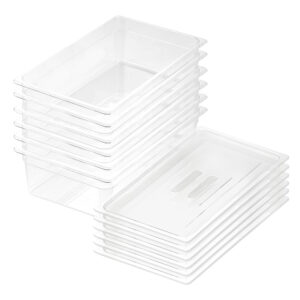 SOGA 150mm Clear Gastronorm GN Pan 1/1 Food Tray Storage Bundle of 6 with Lid, Home & Living, Kitchen & Dining, Bakeware, Baking Trays, ,  - NZ DEPOT 1