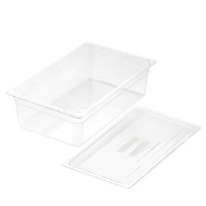 SOGA 150mm Clear Gastronorm GN Pan 1/1 Food Tray Storage with Lid, Home & Living, Kitchen & Dining, Bakeware, Baking Trays, ,  - NZ DEPOT 1