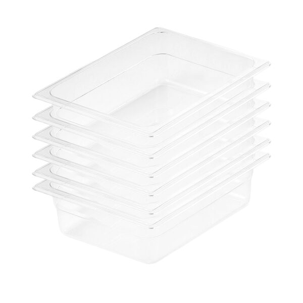 SOGA 150mm Clear Gastronorm GN Pan 1/2 Food Tray Storage Bundle of 6, Home & Living, Kitchen & Dining, Bakeware, Baking Trays, ,  - NZ DEPOT 1
