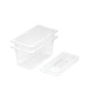 SOGA 150mm Clear Gastronorm GN Pan 1/3 Food Tray Storage Bundle of 2 with Lid, Home & Living, Kitchen & Dining, Bakeware, Baking Trays, ,  - NZ DEPOT 1
