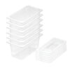 SOGA 150mm Clear Gastronorm GN Pan 1/3 Food Tray Storage Bundle of 6 with Lid, Home & Living>Kitchen & Dining>Bakeware>Baking Trays, , , , ,  - NZ DEPOT 1
