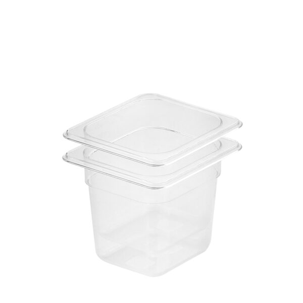 SOGA 150mm Clear Gastronorm GN Pan 1/6 Food Tray Storage Bundle of 2, Home & Living, Kitchen & Dining, Bakeware, Baking Trays, ,  - NZ DEPOT 1
