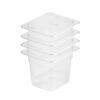 SOGA 150mm Clear Gastronorm GN Pan 1/6 Food Tray Storage Bundle of 4, Home & Living>Kitchen & Dining>Bakeware>Baking Trays, , , , ,  - NZ DEPOT 1