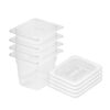 SOGA 150mm Clear Gastronorm GN Pan 1/6 Food Tray Storage Bundle of 4 with Lid, Home & Living>Kitchen & Dining>Bakeware>Baking Trays, , , , ,  - NZ DEPOT 1