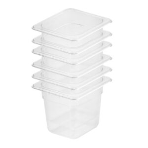 SOGA 150mm Clear Gastronorm GN Pan 1/6 Food Tray Storage Bundle of 6, Home & Living, Kitchen & Dining, Bakeware, Baking Trays, ,  - NZ DEPOT 1