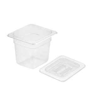 SOGA 150mm Clear Gastronorm GN Pan 1/6 Food Tray Storage with Lid, SOGA 150mm Clear Gastronorm GN Pan 1, 6 Food Tray Storage Bundle of 6 with Lid, , , ,  - NZ DEPOT 1