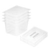 SOGA 200mm Clear Gastronorm GN Pan 1/2 Food Tray Storage Bundle of 4 with Lid, Home & Living, Kitchen & Dining, Bakeware, Baking Trays, ,  - NZ DEPOT 1