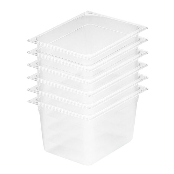 SOGA 200mm Clear Gastronorm GN Pan 1/2 Food Tray Storage Bundle of 6, Home & Living, Kitchen & Dining, Bakeware, Baking Trays, ,  - NZ DEPOT 1