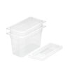 SOGA 200mm Clear Gastronorm GN Pan 1/3 Food Tray Storage Bundle of 2 with Lid, Home & Living, Kitchen & Dining, Bakeware, Baking Trays, ,  - NZ DEPOT 1
