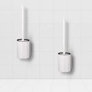 Buy SOGA 2X 27cm Wall-Mounted Toilet Brush with Holder Bathroom Cleaning Scrub White Online - Home & Living/Bathroom/Bathroom Accessories/Other - 1 - NZ Depot Free Shipping