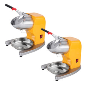 SOGA 2X Ice Shaver Electric Stainless Steel Ice Crusher Slicer Machine Commercial Yellow NZ DEPOT - NZ DEPOT