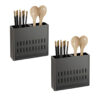 SOGA 2X Wall Mounted Kitchen Utensil Storage Rack Spoon Fork Chopstick Space-Saving Organiser, Kitchen & Dining>Kitchen Storage>Kitchen Organisation>Spice Organisers, , , , ,  - NZ DEPOT 1