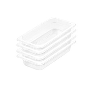 SOGA 65mm Clear Gastronorm GN Pan 1/3 Food Tray Storage Bundle of 4, Home & Living, Kitchen & Dining, Bakeware, Baking Trays, ,  - NZ DEPOT 1