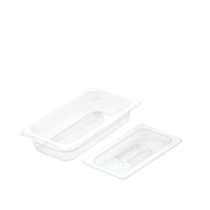 SOGA 65mm Clear Gastronorm GN Pan 1/3 Food Tray Storage with Lid, Home & Living, Kitchen & Dining, Bakeware, Baking Trays, ,  - NZ DEPOT 1