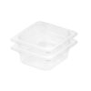 SOGA 65mm Clear Gastronorm GN Pan 1/6 Food Tray Storage Bundle of 2, Home & Living>Kitchen & Dining>Bakeware>Baking Trays, , , , ,  - NZ DEPOT 1