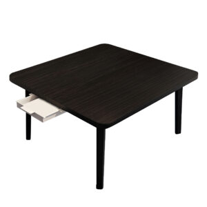 SOGA Black Portable Floor Table Small Square Space-Saving Mini Desk Home Decor, Desks & Computer Tables, , , , ,  - NZ DEPOT 1