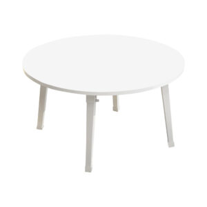 SOGA White Portable Floor Table Small Round Space-Saving Mini Desk Home Decor, Desks & Computer Tables, , , , ,  - NZ DEPOT 1