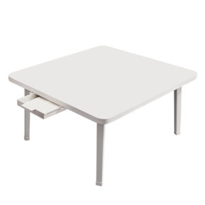 SOGA White Portable Floor Table Small Square Space-Saving Mini Desk Home Decor, Desks & Computer Tables, , , , ,  - NZ DEPOT 1