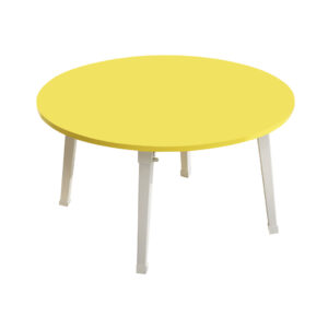 SOGA Yellow Portable Floor Table Small Round Space Saving Mini Desk Home Decor NZ DEPOT - NZ DEPOT