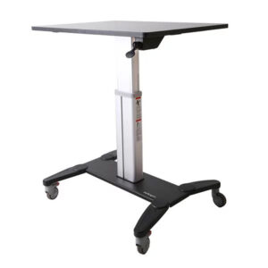 StarTech Mobile Standing Desk - Portable Sit Stand Ergonomic Height Adjustable Cart on Wheels - Rolling Computer/Laptop Workstation Table with Locking One-Touch Lift for Teacher/Student - NZ DEPOT