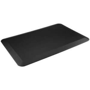 StarTech STSMAT Anti-Fatigue Mat for Standing Desks -Premium Durable Polyurethane Standing Pad - Anti-Slip Bottom - PVC leather-pattern black finish - NZ DEPOT