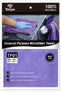 Tonyin General Purpose Microfibre Towel 400Gsm Seamed 44468816511235 Nz Depot - Nz Depot