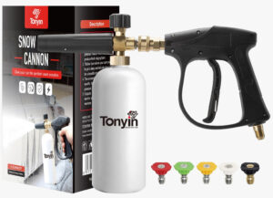 Tonyin Snow Foam Cannon With Spray Gun And Pressure Washer Nozzles 44468797014275 Nz Depot - Nz Depot