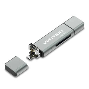 Vention CCJH0 USB2.0 Multi function Card Reader Gray NZDEPOT - NZ DEPOT