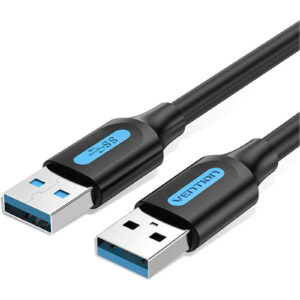 Vention CONBH USB 3.0 A Male to A Male Cable 2M Black PVC Type - NZ DEPOT