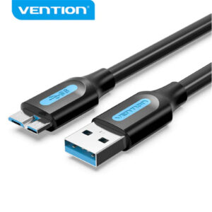 Vention COPBF USB 3.0 A Male to Micro-B Male Cable 1M Black PVC Type - NZ DEPOT