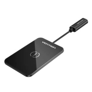 Vention FGBBAG Wireless Charger 15W Ultra-thin Mirrored Surface Type 0.05M Black - NZ DEPOT