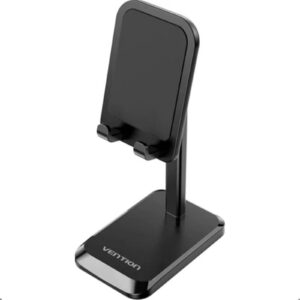Vention KCQB0 Height Adjustable Desktop Cell Phone Stand Black Aluminum Alloy Type - NZ DEPOT