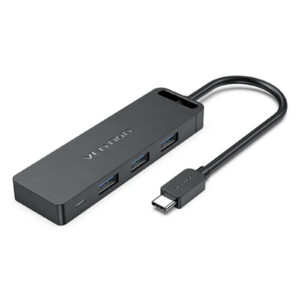 Vention TGTBB USB-C to USB 3.0 3/USB-C(Gen1)/Micro-B HUB 0.15M Black ABS Type - NZ DEPOT