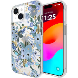 Casemate Rifle Paper Co - Magsafe Case for Apple iPhone 15 - Garden Party Blue - NZ DEPOT
