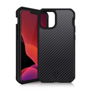 Itskins Hybrid Fusion Phone Case for iPhone 12 Pro Max Carbon Black NZDEPOT - NZ DEPOT