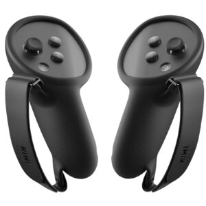Kiwi Design For META Oculus Quest 3 Knuckle Controller Grips Cover Black Colour - NZ DEPOT