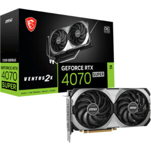 MSI NVIDIA GeForce RTX 4070 SUPER VENTUS 2X 12GB OC GDDR6X Graphics Card - NZ DEPOT