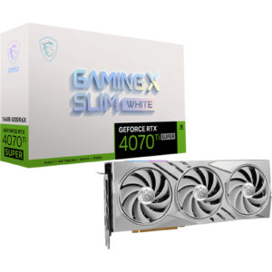 MSI NVIDIA GeForce RTX 4070 Ti SUPER GAMING X SLIM WHITE 16GB GDDR6X Graphics Card - NZ DEPOT